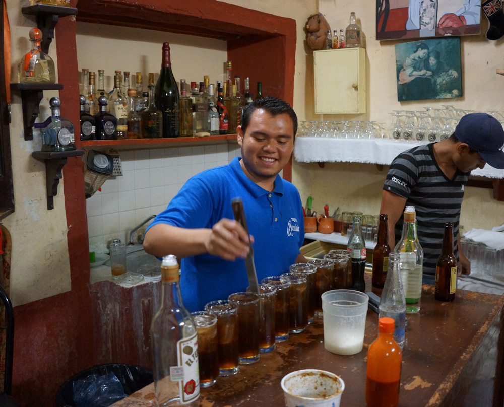 Mixing the Batanga Cocktail